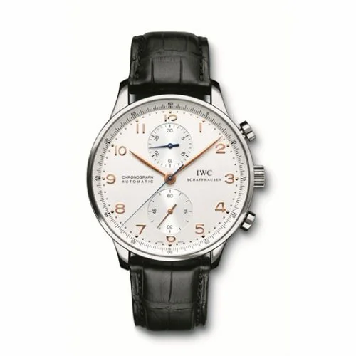 IWC Portuguese Chrono-Automatic Stainless Steel / Silver IW3714-45 (3714-45, IW371445)